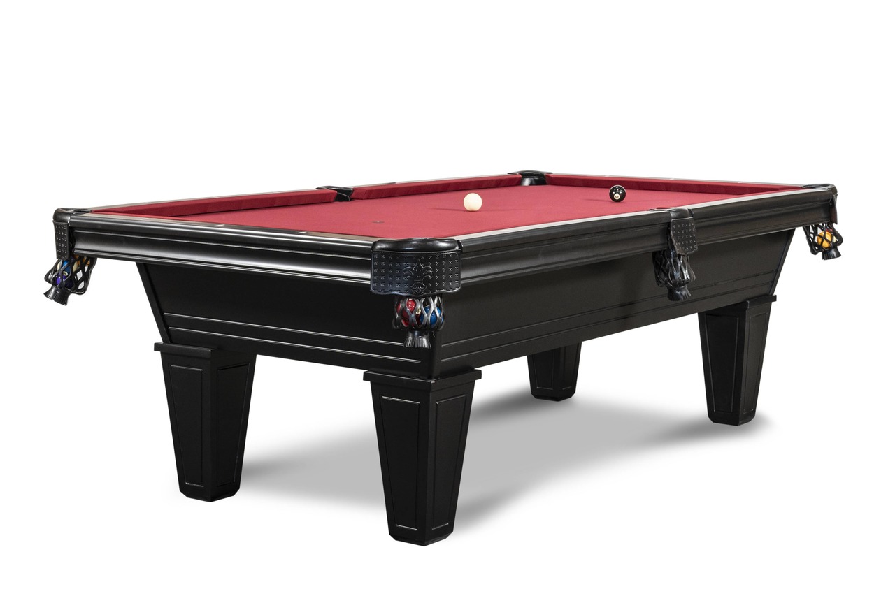 Milly 8' Slate Pool Table w/Premium Billiard Accessories Vitale Billiards
